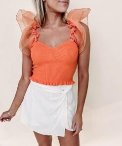 Addison Tulle Top