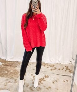 Alexis Red Sweater
