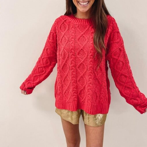 Alexis Red Sweater – Image 3