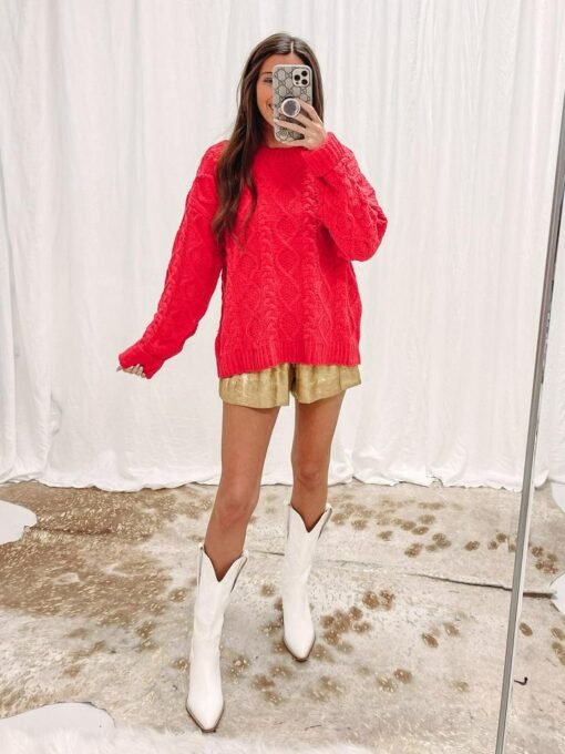 Alexis Red Sweater – Image 4