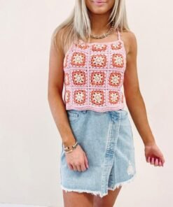 Asymmetric Denim Skirt