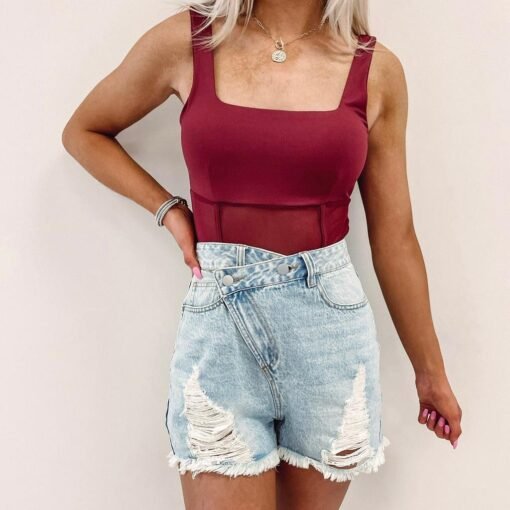 Asymmetric Distressed Shorts – Image 3