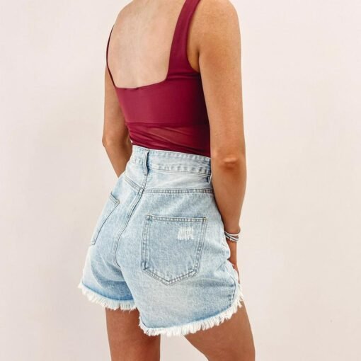 Asymmetric Distressed Shorts – Image 5