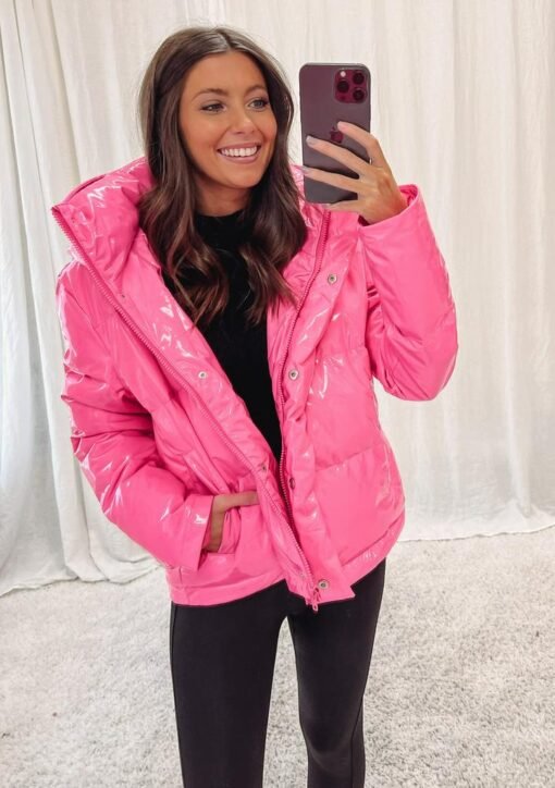 Barbie Pink Puffer Jacket – Image 4