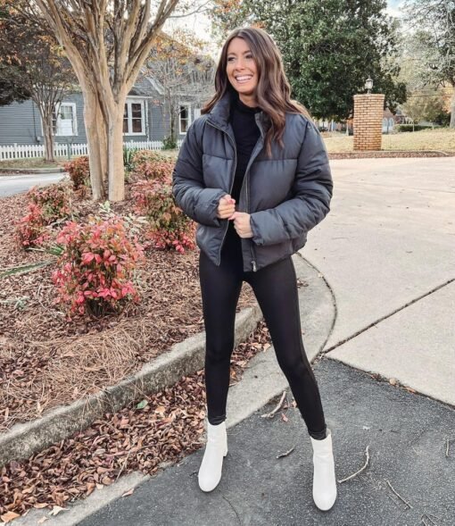 Black Puffer Jacket – Image 3