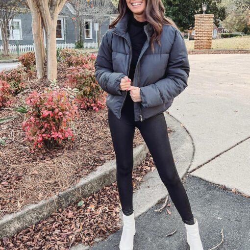 Black Puffer Jacket – Image 4