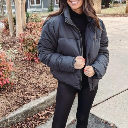 Black Puffer Jacket – Image 6