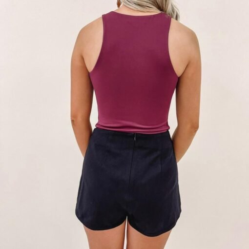 Burgundy Scuba Bodysuit – Image 5