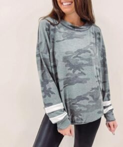 Camo Stripe Pullover