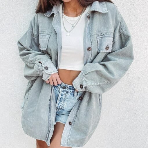 Camryn Cord Shacket – Image 3