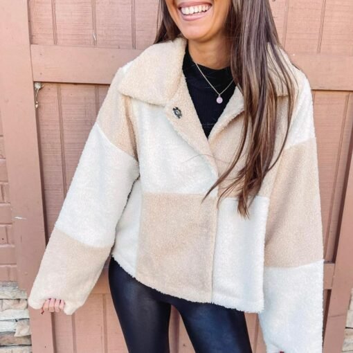 Checkered Tan Jacket – Image 3
