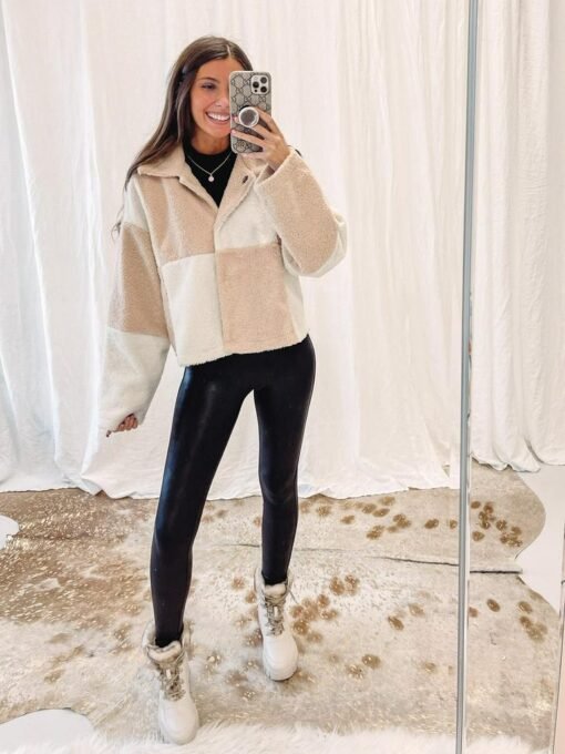 Checkered Tan Jacket – Image 4