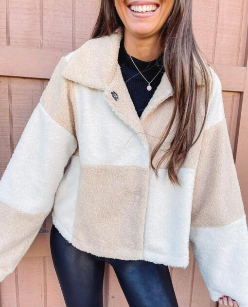 Checkered Tan Jacket – Image 6