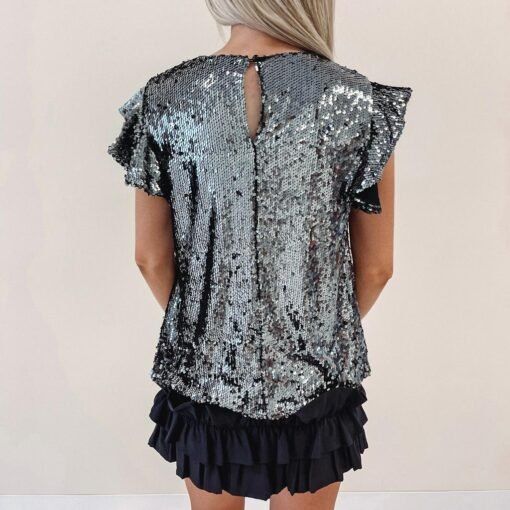 Chrome Sequin Top – Image 3