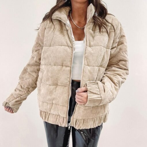 Cord Puffer Jacket – Image 6