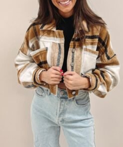 Cropped Mustard Flannel