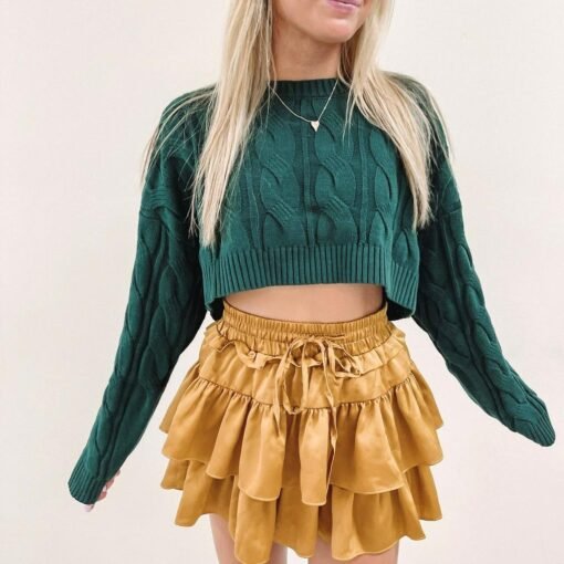 Dakota Cropped Sweater – Image 4