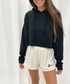 Embroidered Butterfly Lounge Shorts