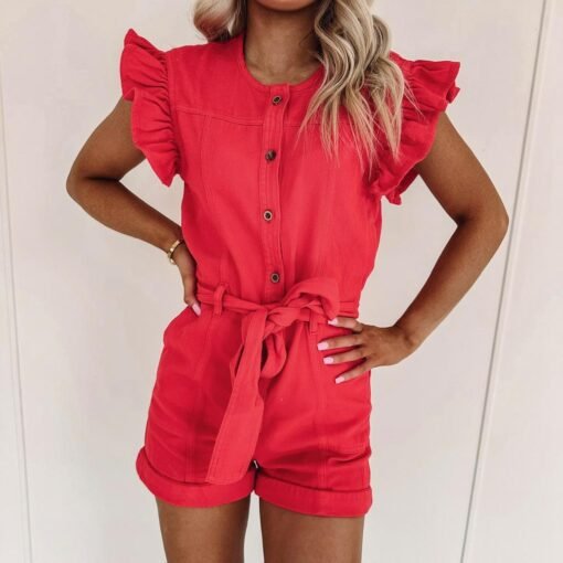 Emersyn Romper – Red – Image 5