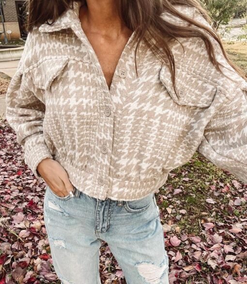 Everly Jacket – Taupe – Image 3