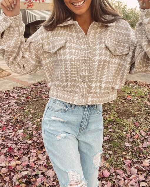 Everly Jacket – Taupe – Image 5