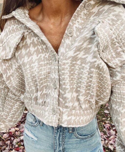 Everly Jacket – Taupe – Image 6