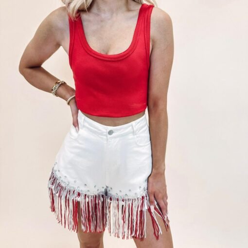 Firework Denim Shorts – Image 3