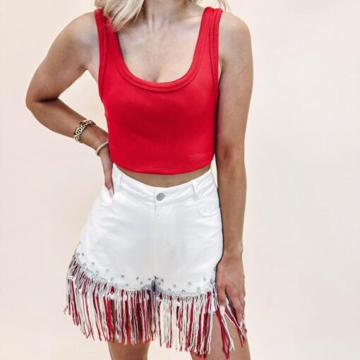 Firework Denim Shorts – Image 4