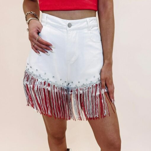 Firework Denim Shorts – Image 6