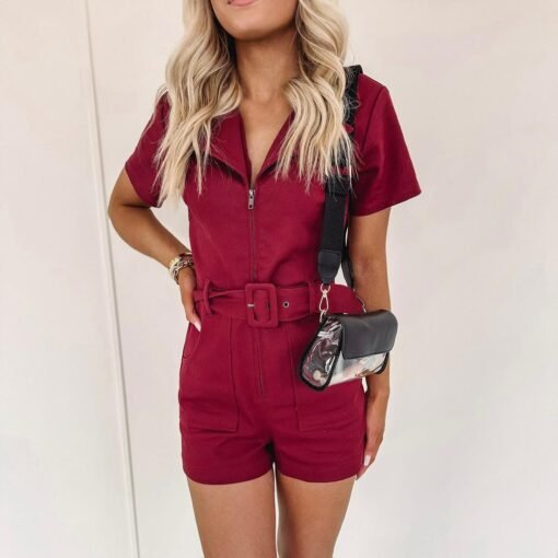 Gabby Romper – Burgundy – Image 6