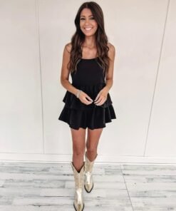 Georgia Romper – Black