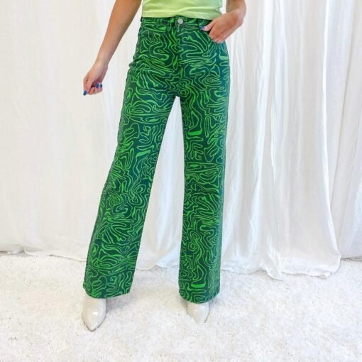 Green Printed Pants – Image 5