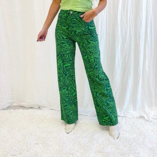 Green Printed Pants – Image 6