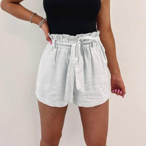 Grey Belted Shorts – Image 5