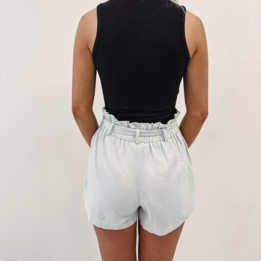 Grey Belted Shorts – Image 6