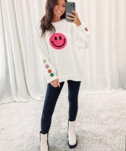 Happy Patch Sweater
