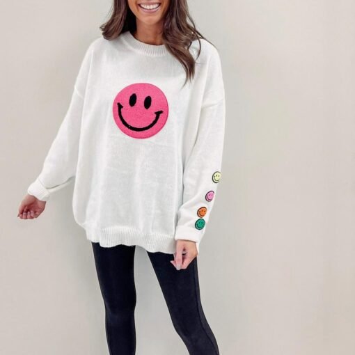 Happy Patch Sweater – Image 6