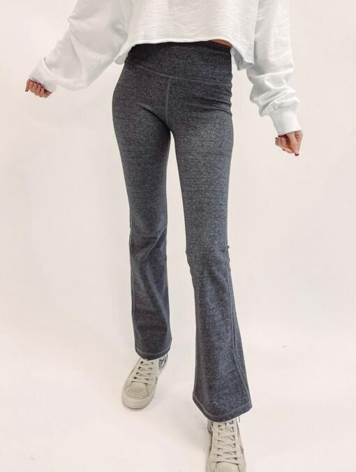 Heather Grey Yoga Pants – Image 4