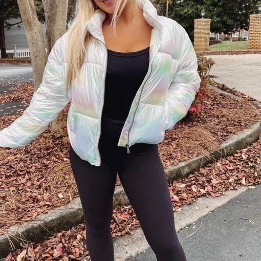 Iridescent Puffer Jacket – Image 3