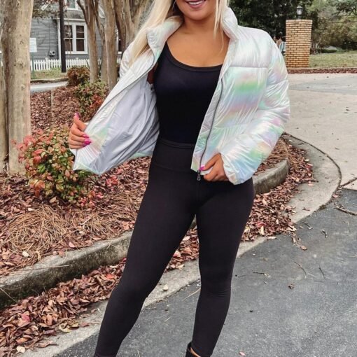 Iridescent Puffer Jacket – Image 4