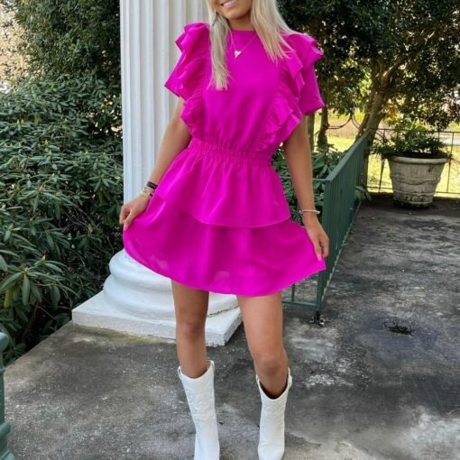 Jacie Ruffle Dress – Image 3
