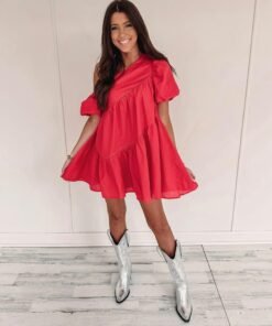 Jamie Dress – Red