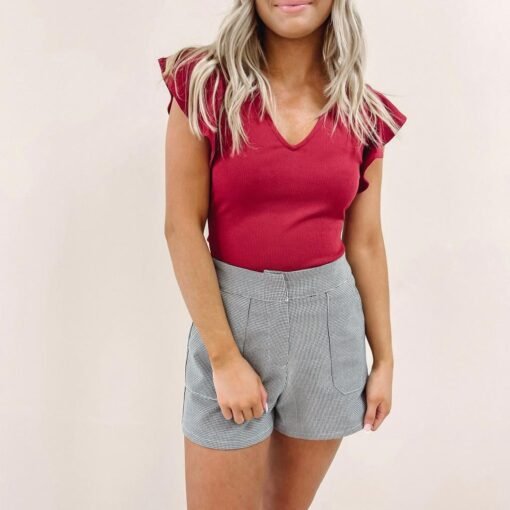 Jennifer Top – Burgundy – Image 5