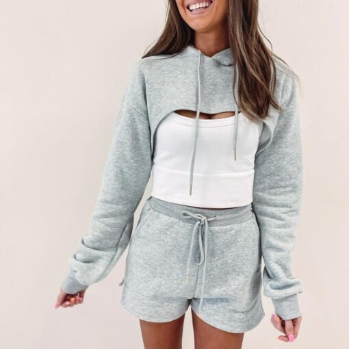 Kendall Cropped Hoodie – Image 4