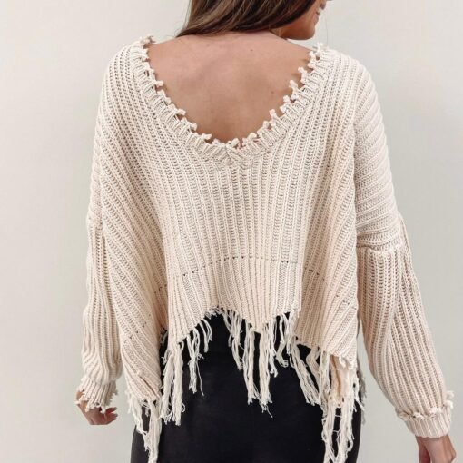 Layla Distressed Sweater – Image 6