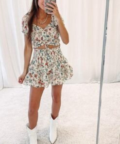 Leigh Smocked Skirt