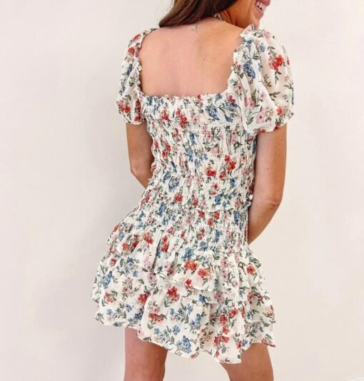 Leigh Smocked Skirt – Image 4