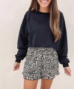 Leopard Print Sleep Shorts