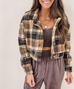 Lesley Brown Plaid Jacket