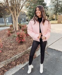Light Pink Puffer Jacket